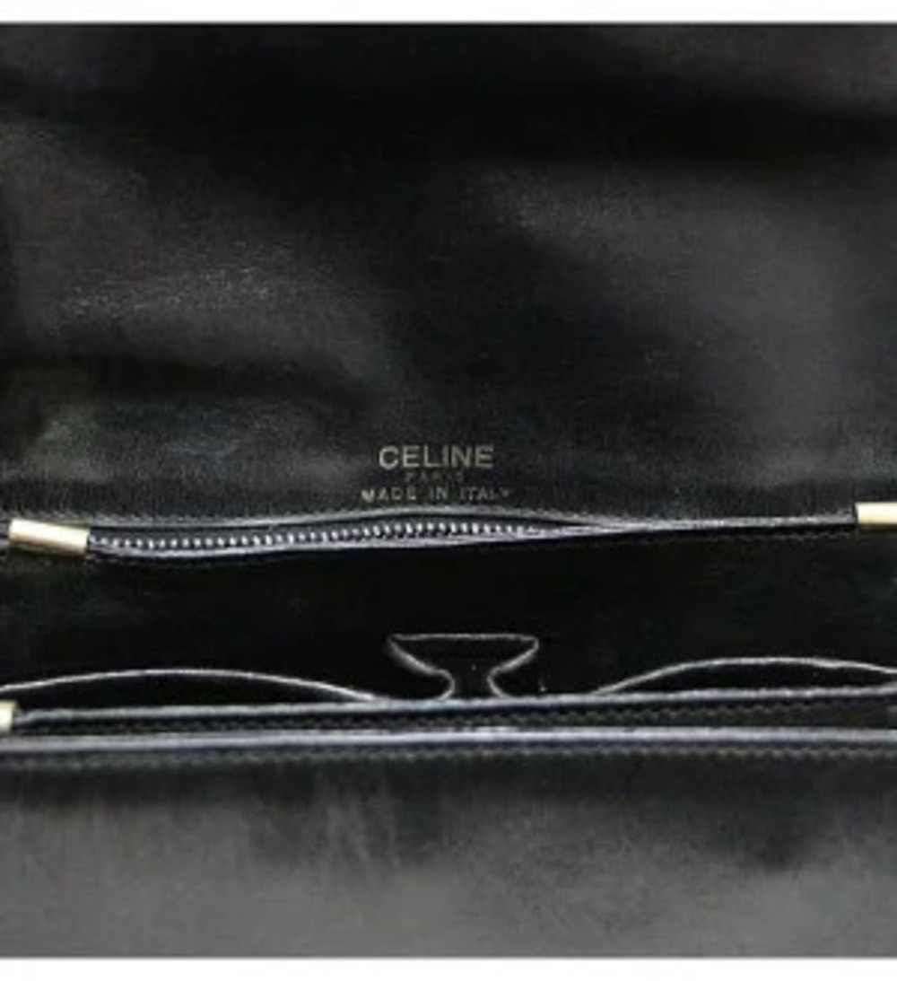 Celine Bag Shoulder Carriage Black Leather - Picture 6 of 7